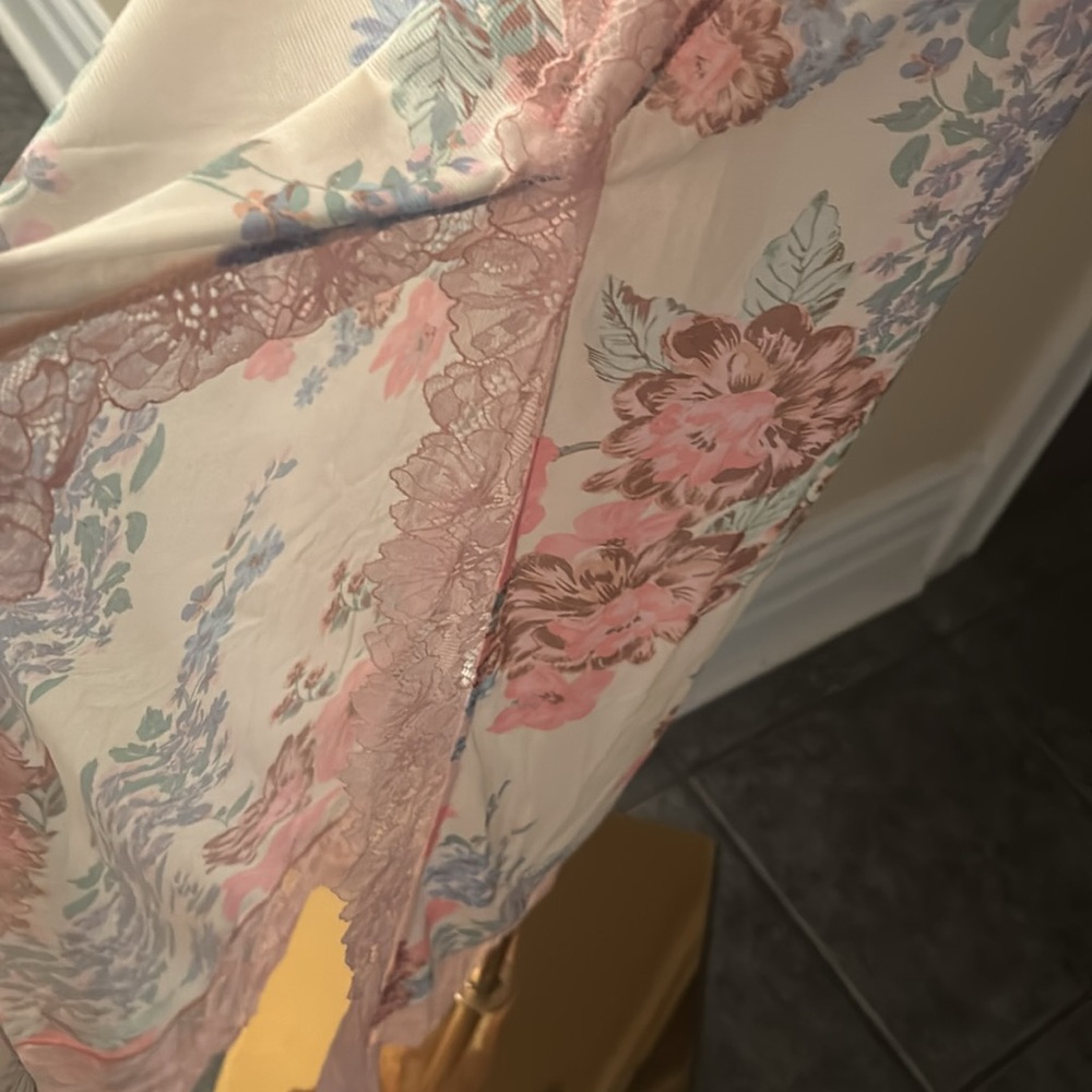 Free People Pink Floral Lace Slip Dress - Picture 13 of 14